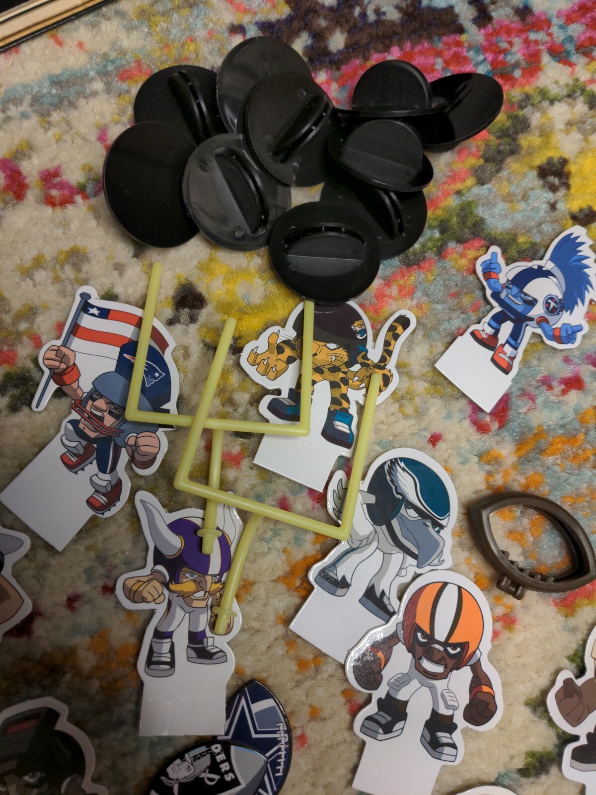 2013 NFL Rush Zone Football Board Game Lot Of parts