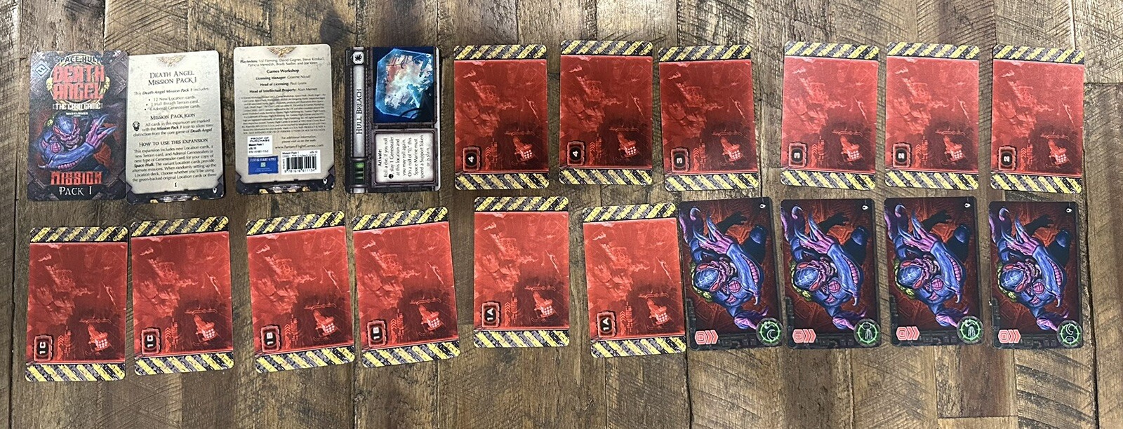 space hulk death angel card game +3 Exp Deathwing, Mission 1, Tyranid Complete