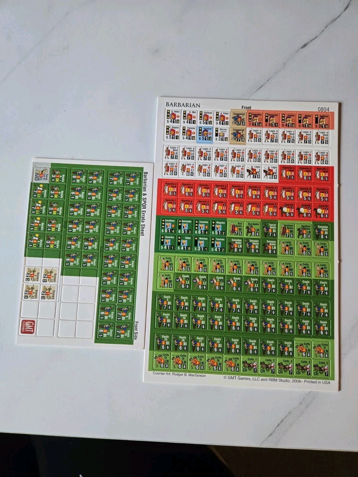 GMT Barbarian: Rome vs. The Gauls and Samnites, 315-200 BC – SPQR Battle Module