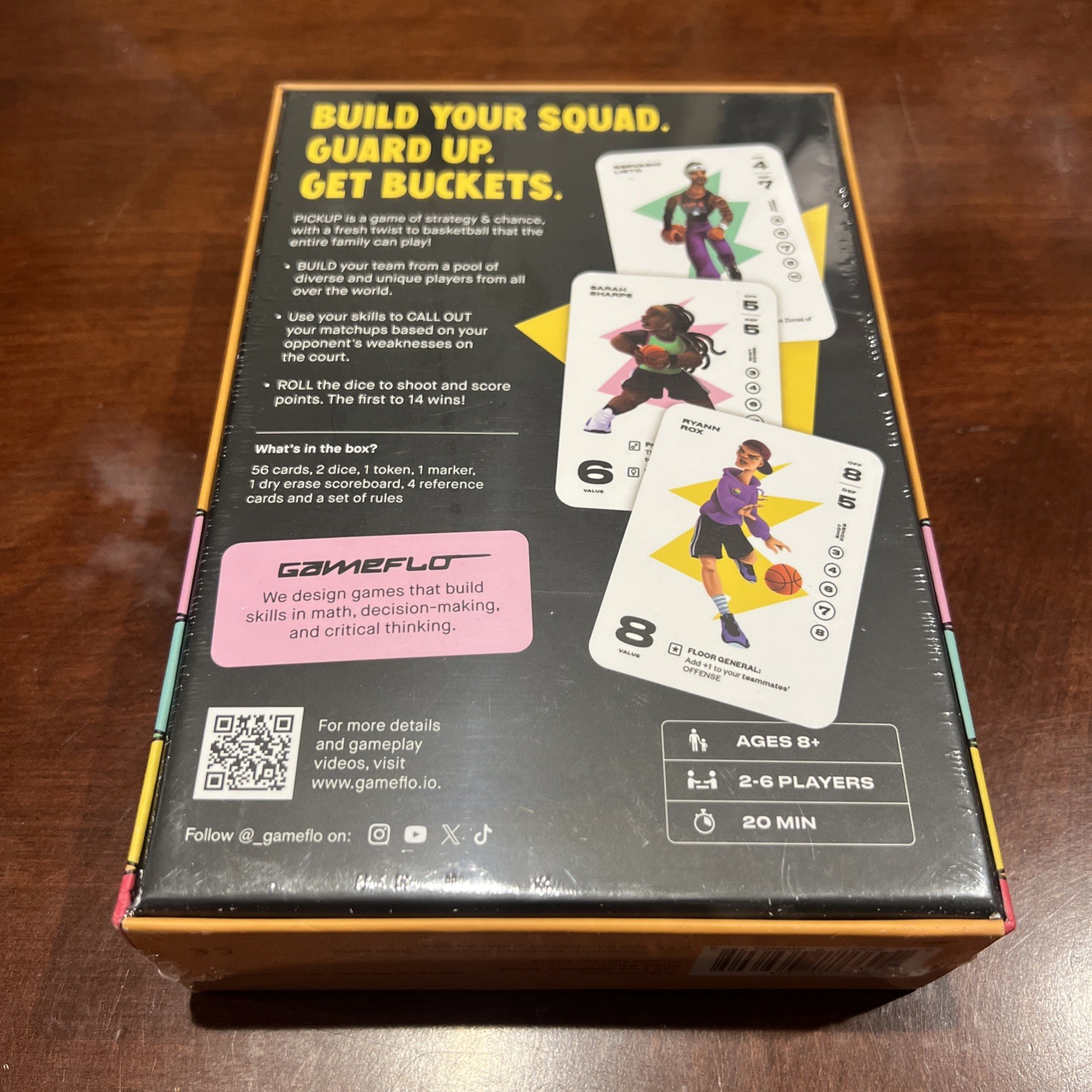 Gameflo Pickup Basketball Card Game Of Strategy Ages 8+ /2-6 Players New/Sealed