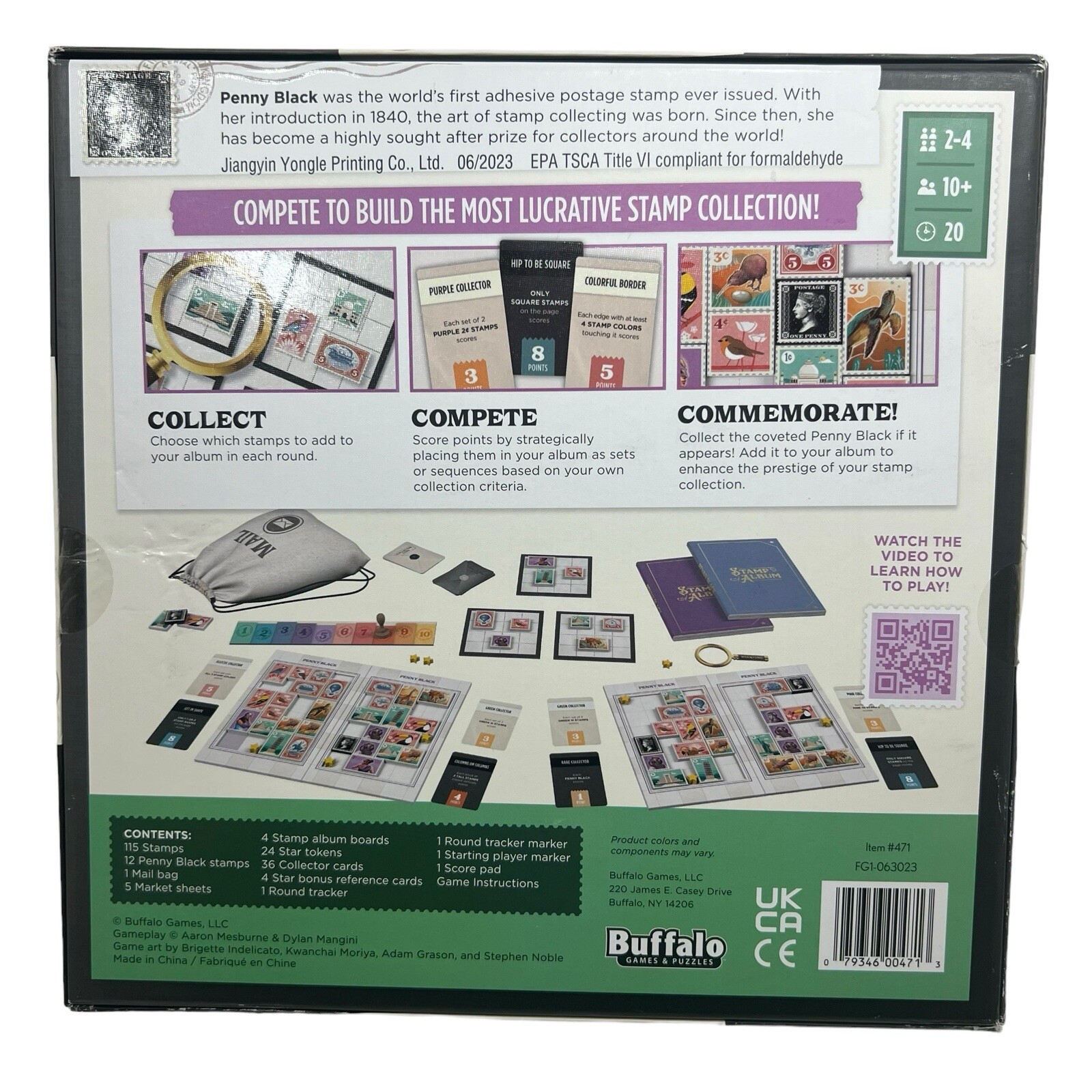 Buffalo Games Penny Black Card Game Sealed New In Box – Made In USA
