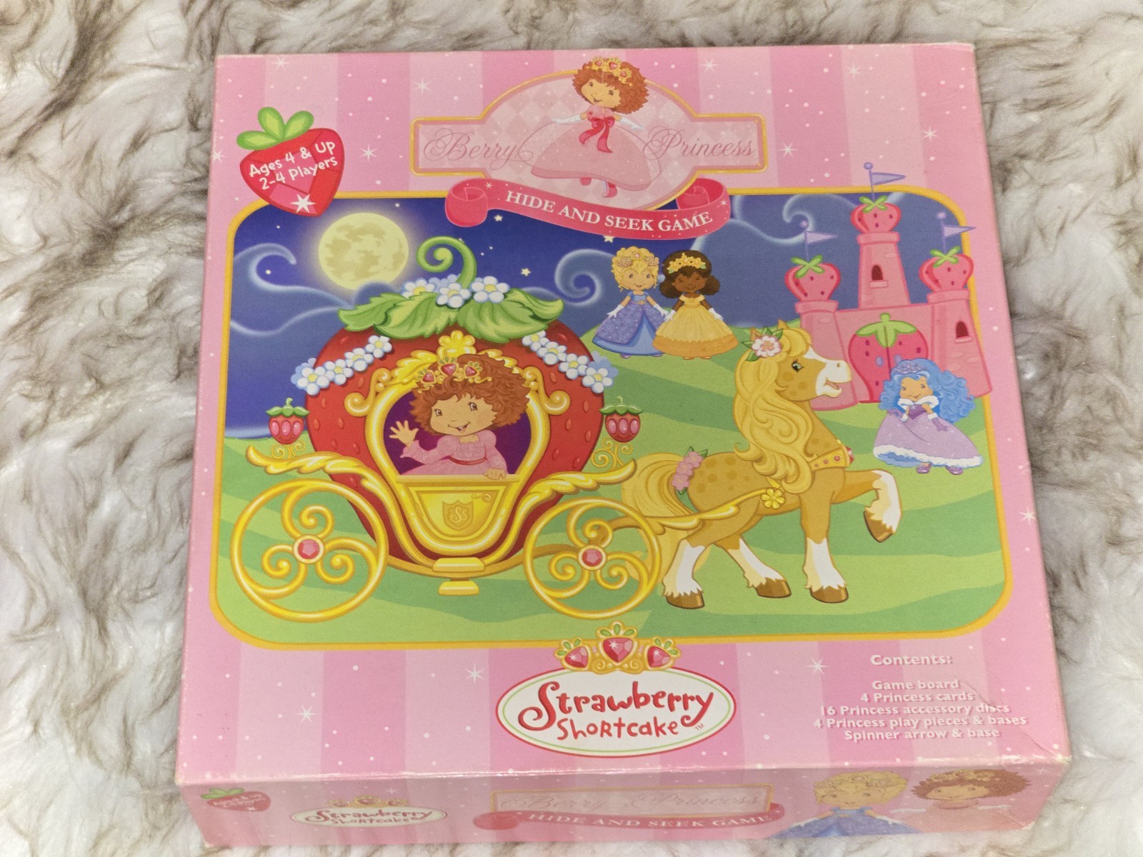 Vintage Strawberry Shortcake Strawberryland Hide & Seek Board Game No Manual