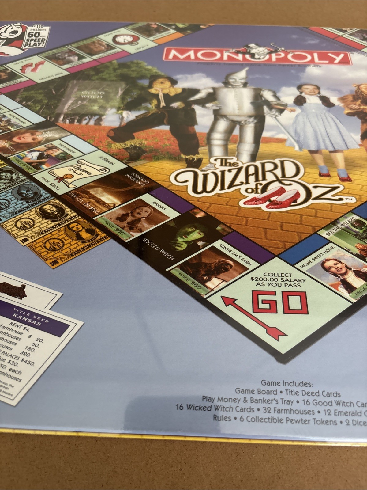 NIB Sealed Monopoly “The Wizard of Oz” Board Game 2008 Collector’s Edition