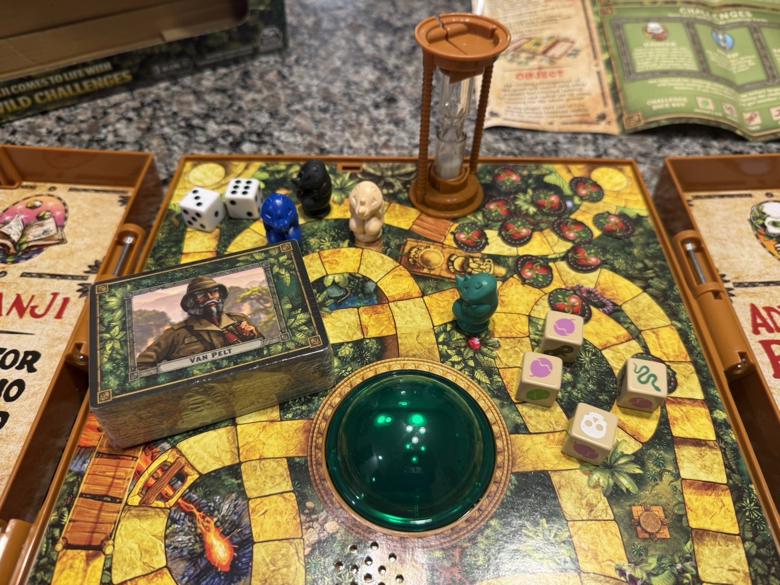 Jumanji Deluxe Electronic Board Game Spin Master COMPLETE Tested. Un-open Cards