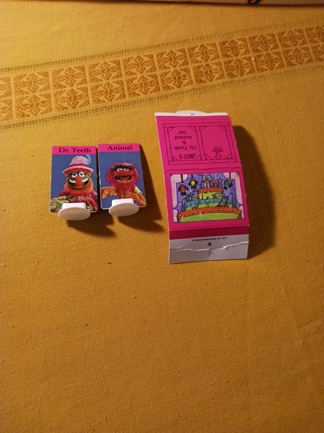 The Muppet Show Board Game 1977 Replacement Act 1 Set Pink Dr Teeth Animal 70s