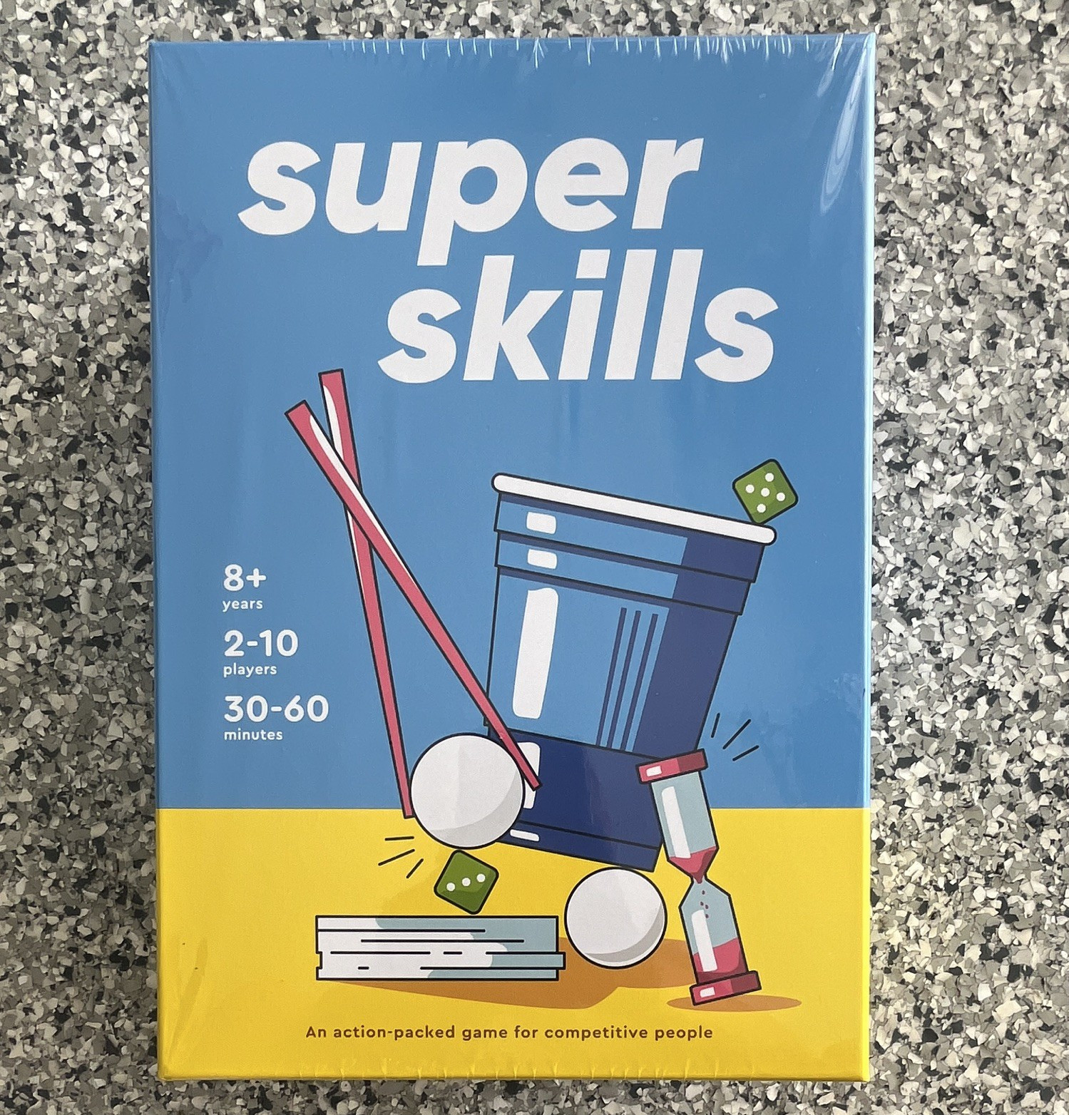The World Game Super Skills Party Game Skill & Action 2-10 Players Ages 8+