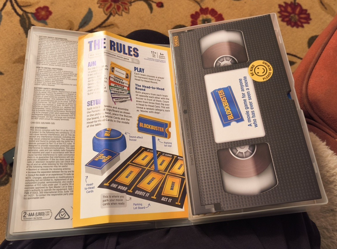 Blockbuster Party Game Movie & TV Theme, Video Games, 4+ Players, 12+CLEAN