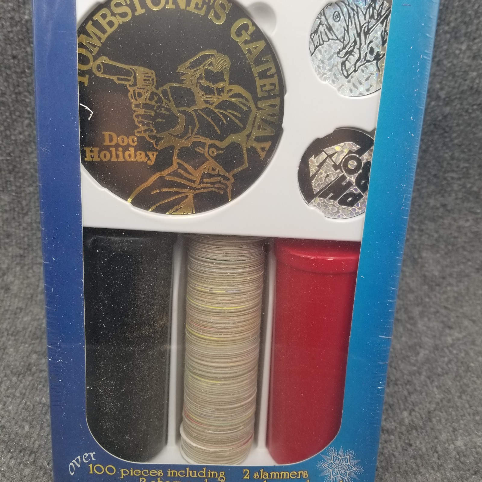 Vintage Street Kaps Pogs Set Sealed 100+ Pieces Michael Jordan & Slammers 1995