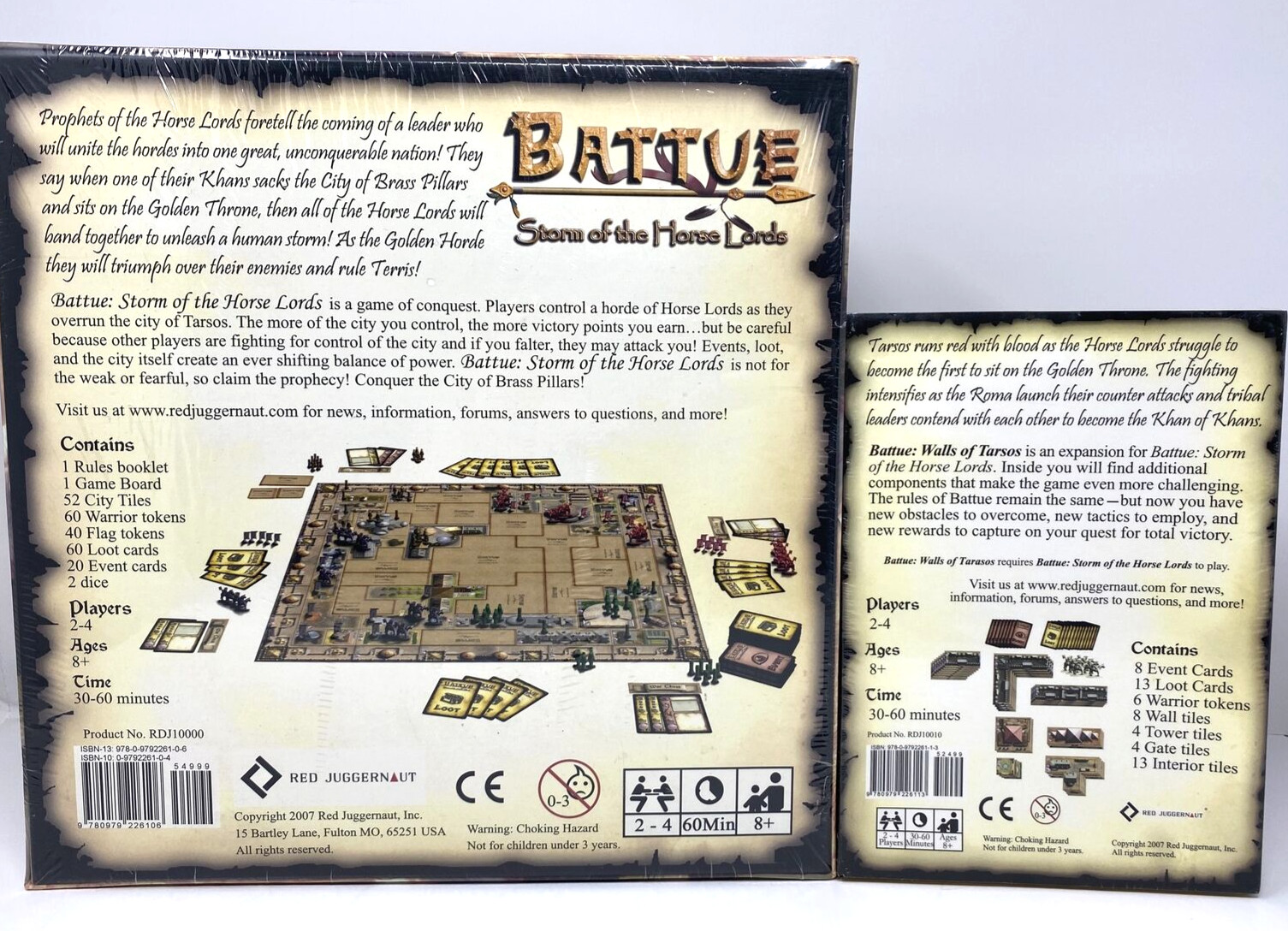 Battue: Storm of the Horse Lords & Walls of Tarsos Expansion – Free Shipping
