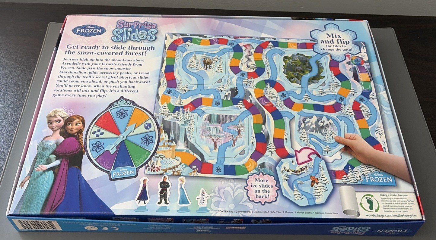 Disney Frozen Surprise Slides Board Game Complete 2 to 4 players ages 3 up EUC