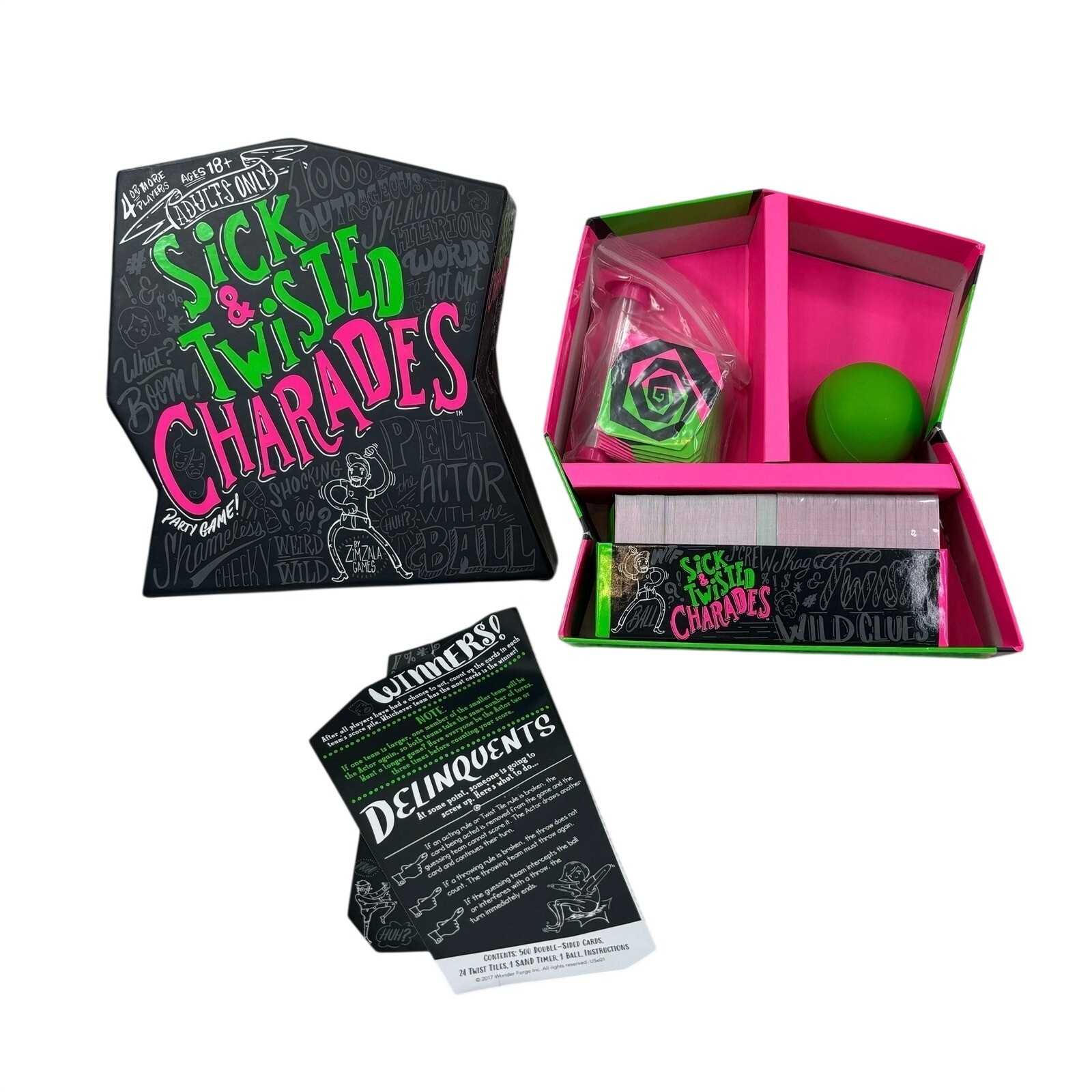 Sick & Twisted Charades Adults Only Party Game For 4+ Players