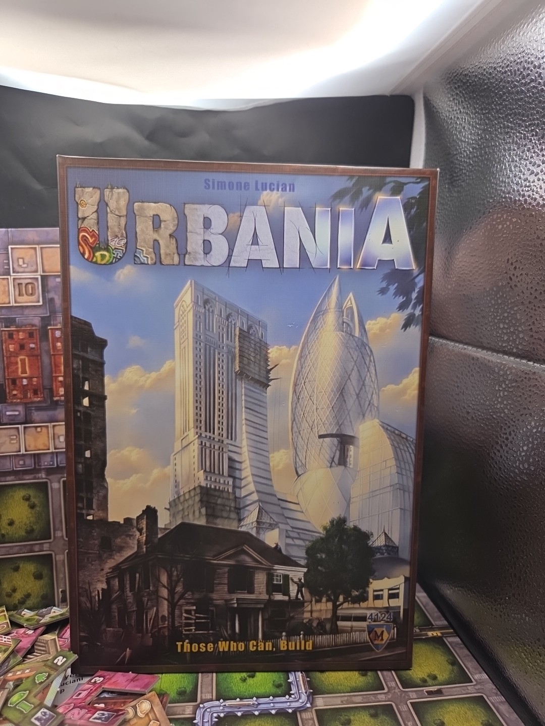 Mayfair Board Game Urbania City Building Box Complete Simone Lucien