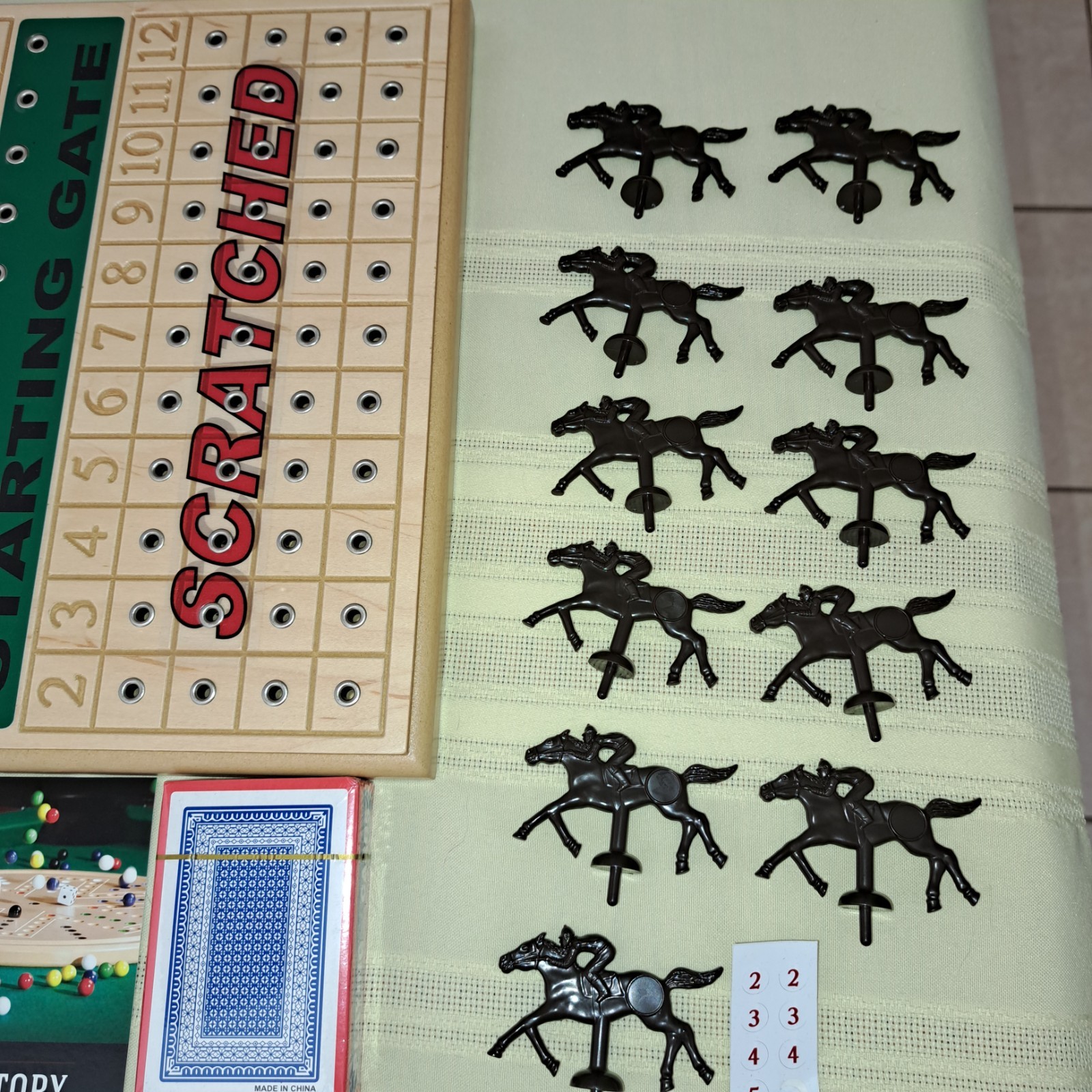 Across The Board Horse Racing Horseracing Game Handcrafted Wood Board, 2007, NIB