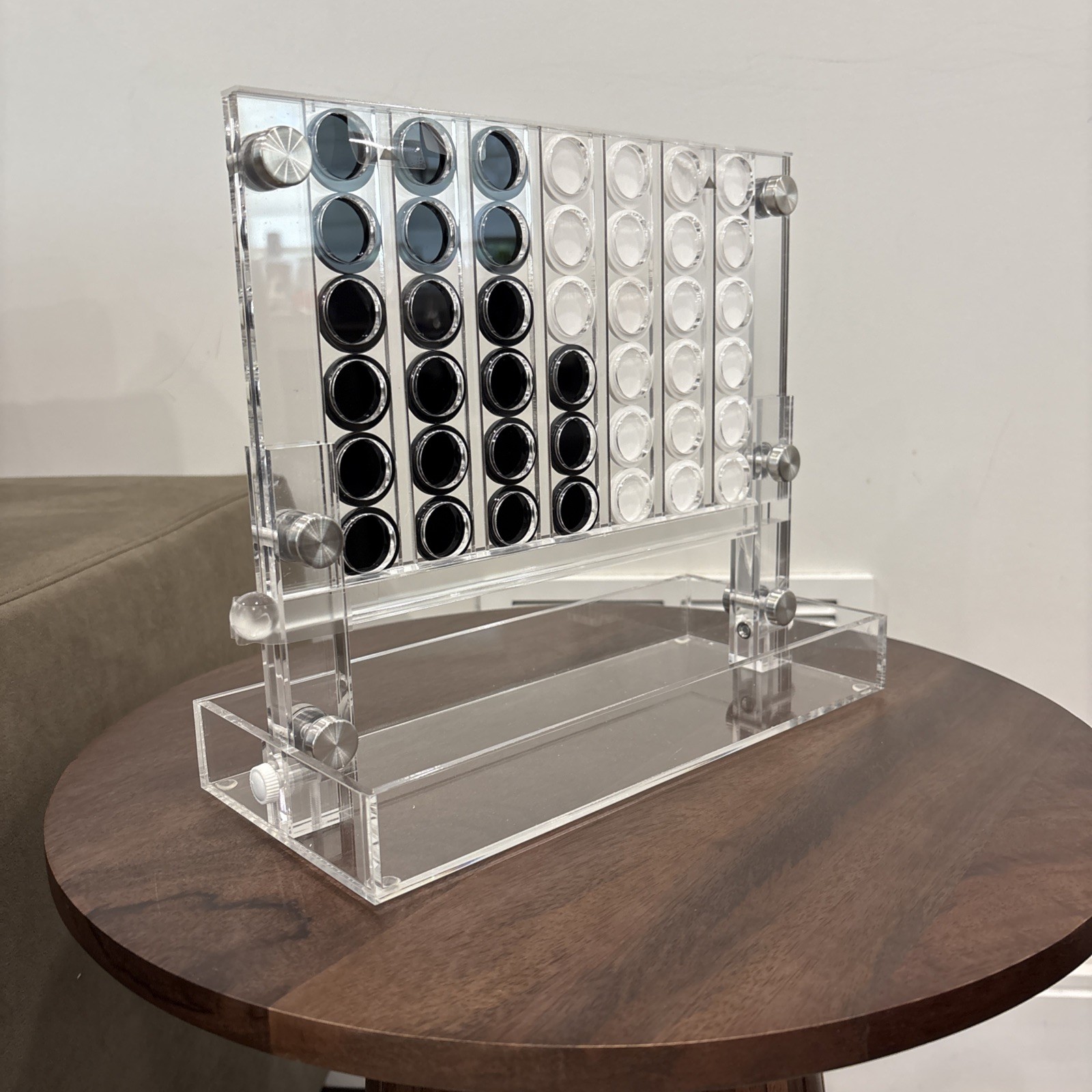 Connect Four Acrylic Table Top Luxurious Game Perfect For Coffee Table Decor
