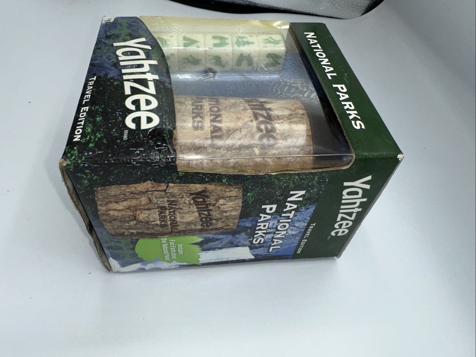 Hasbro Yahtzee National Parks Travel Edition Indoor/Outdoor New In Damaged Box