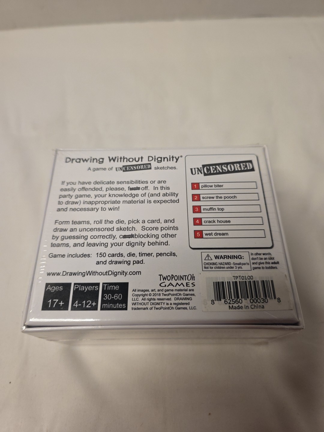 Drawing Without Dignity-Adult Party Game of Uncensored Sketches Brand New Sealed