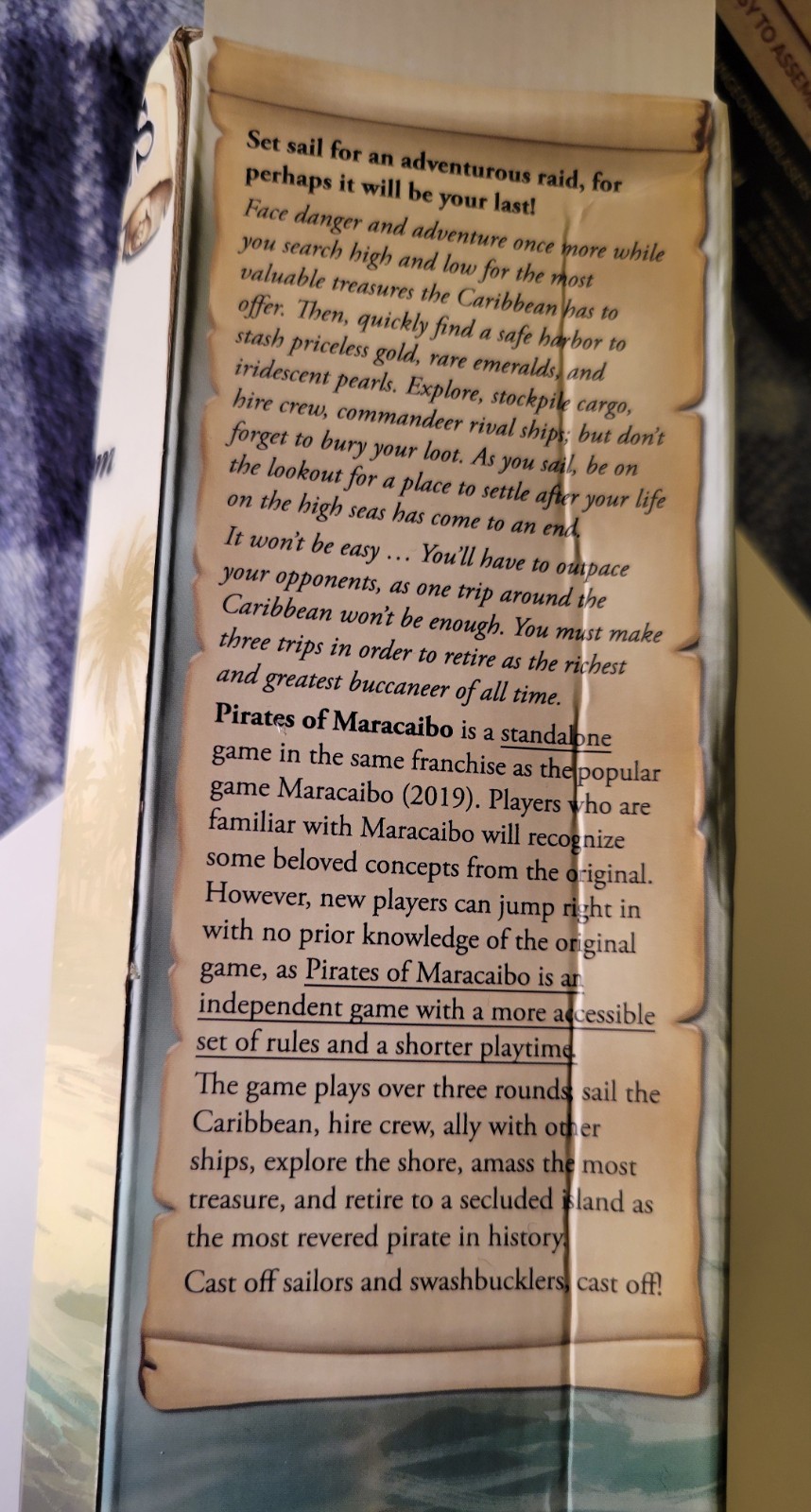 Pirates Of Maracaibo Playmat by Capstone Games 59cm x 44cm
