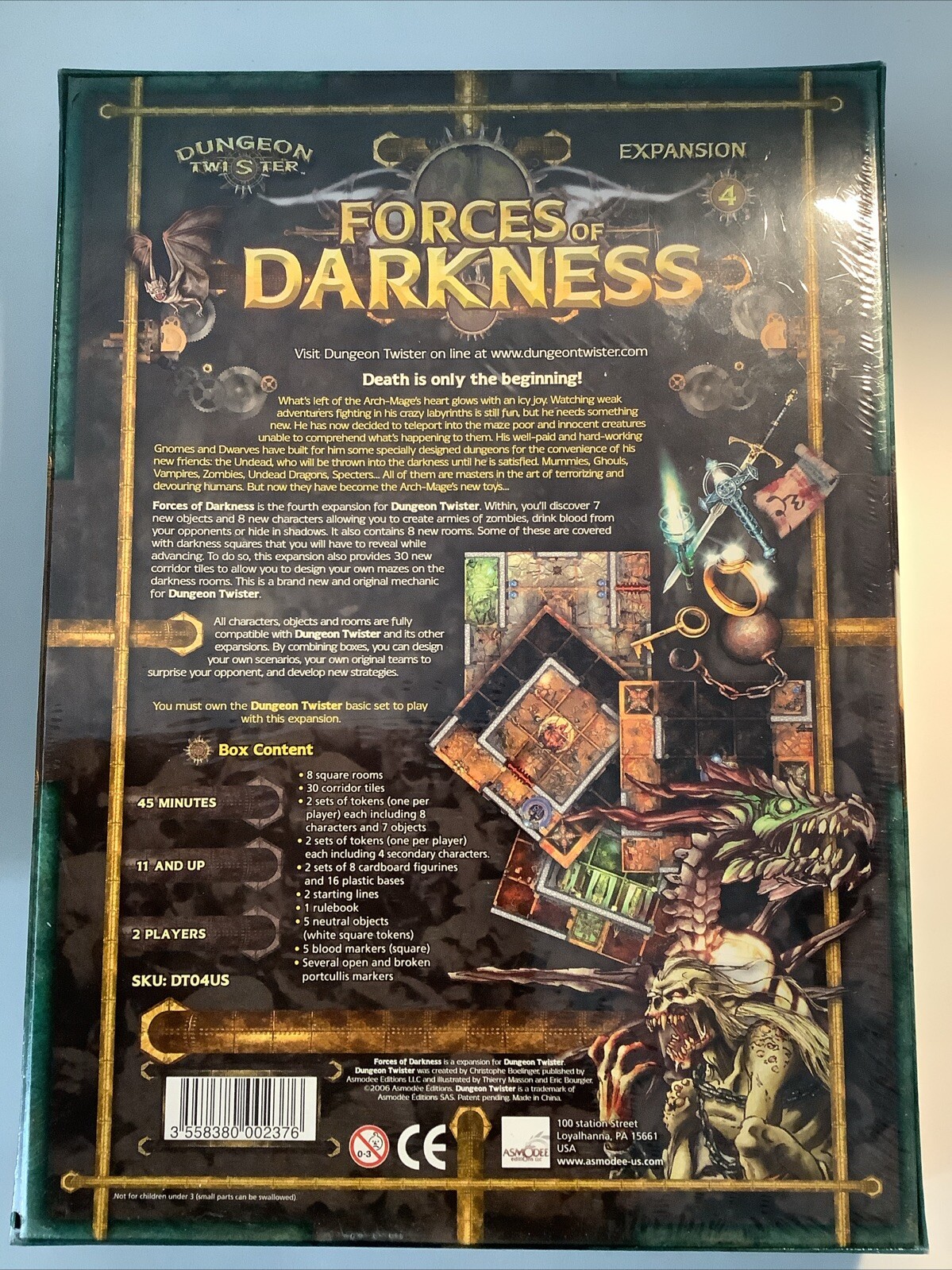 Dungeon Twister: Forces of Darkness Expansion #4 – Asmodee – New in Box