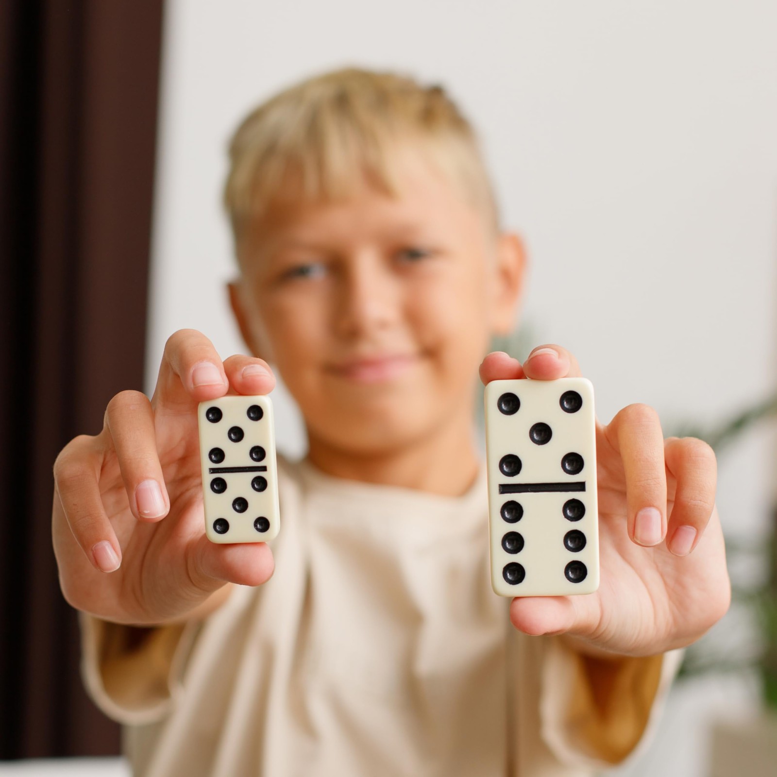 Mega Large 3″ Dominoes Set for Adults and Kids – Dominoes Double 6 Classic Bo…