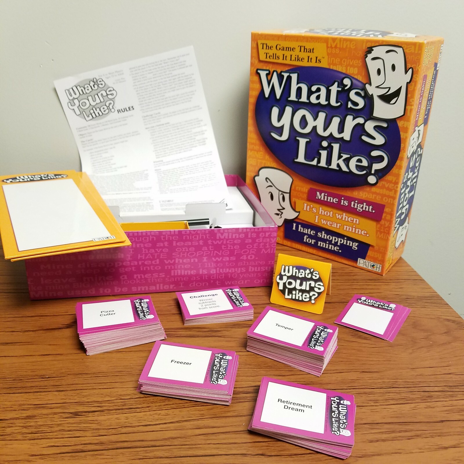Card Game WHAT’S YOURS LIKE? The Game that tells it like it is Age 12+