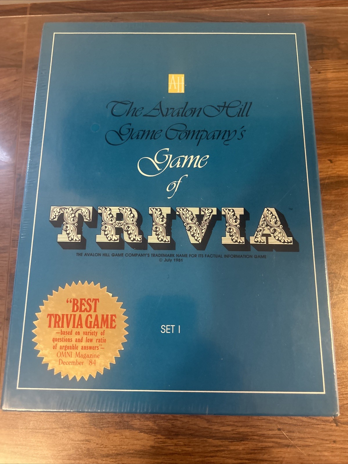 Company’s Game of Trivia Set One – The Avalon Hill Game New Box Vintage 1981 New