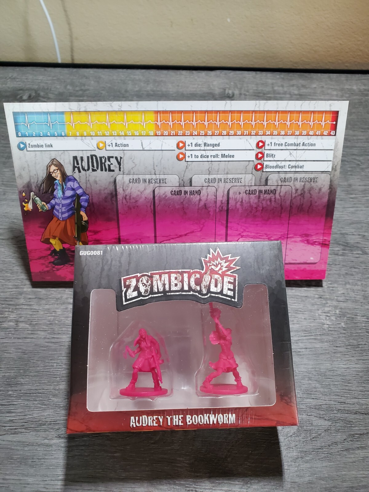 Zombicide Kickstarter EXCLUSIVE Promo Audrey the Bookworm Amy Big Bang Theory