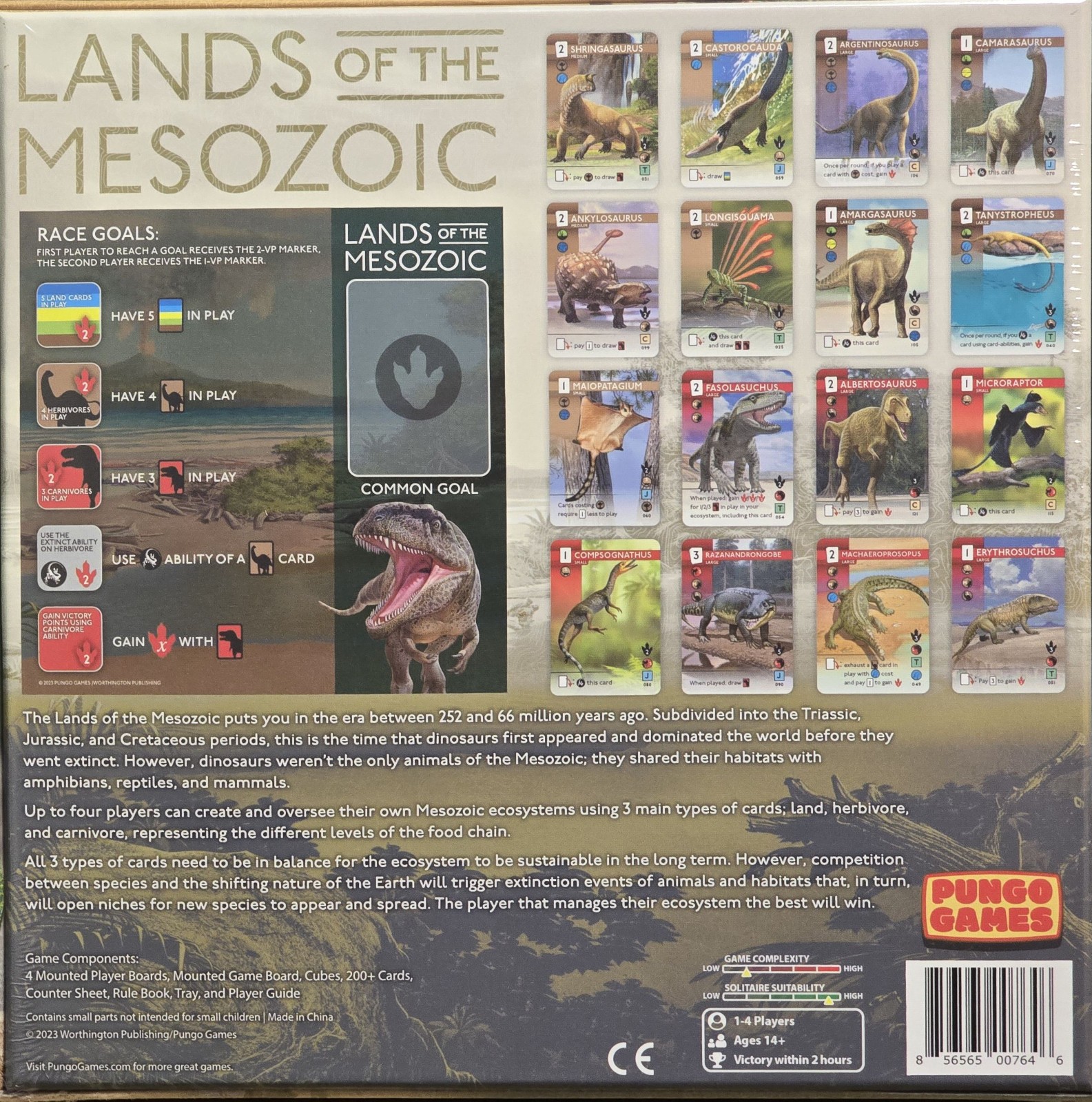 Worthington Games Lands of the Mesozoic Pungo Games NISW Fast Shipping