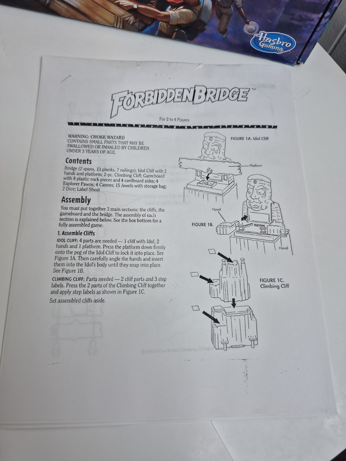 Hasbro Forbidden Bridge Board Game 2021 Complete But Some Replacement Parts READ