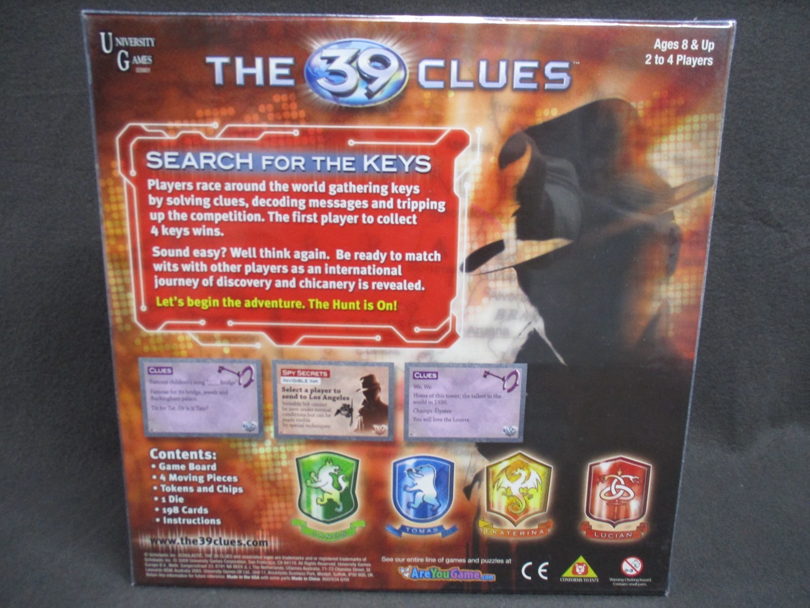 The 39 Clues Board Game 2009 Scholastic New Sealed Ages 8 & UP University Games