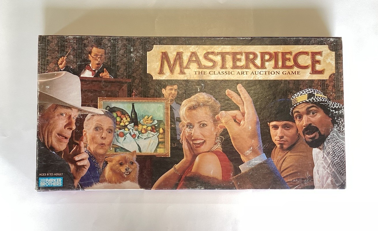 VTG Parker Brothers Masterpiece The Classic Art Auction Board Game 1996 Edition