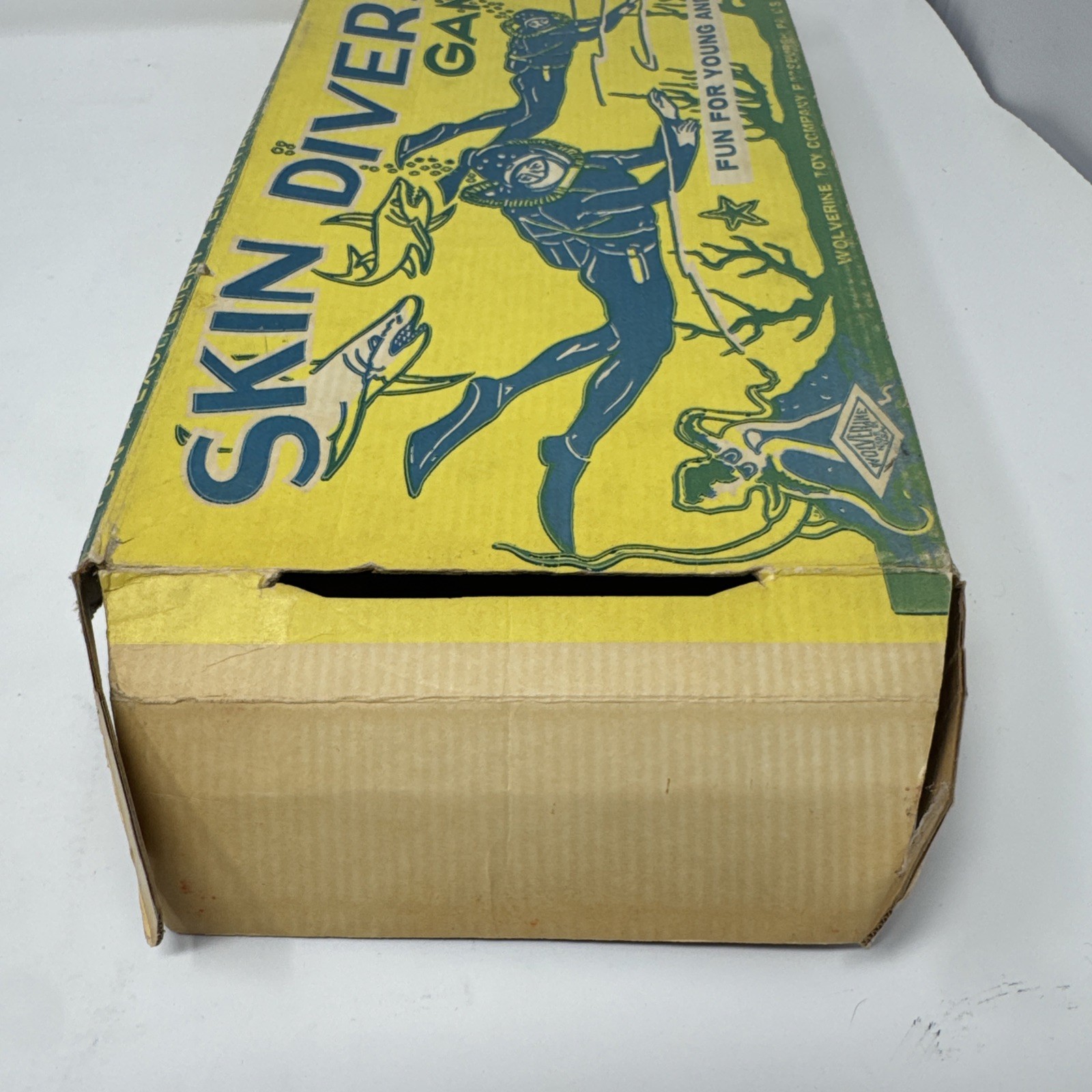 Table Pin-Ball Game Tin Wolverine-Skin Divers w/Mermaid/CreaturesWITH BOX RARE⭐️