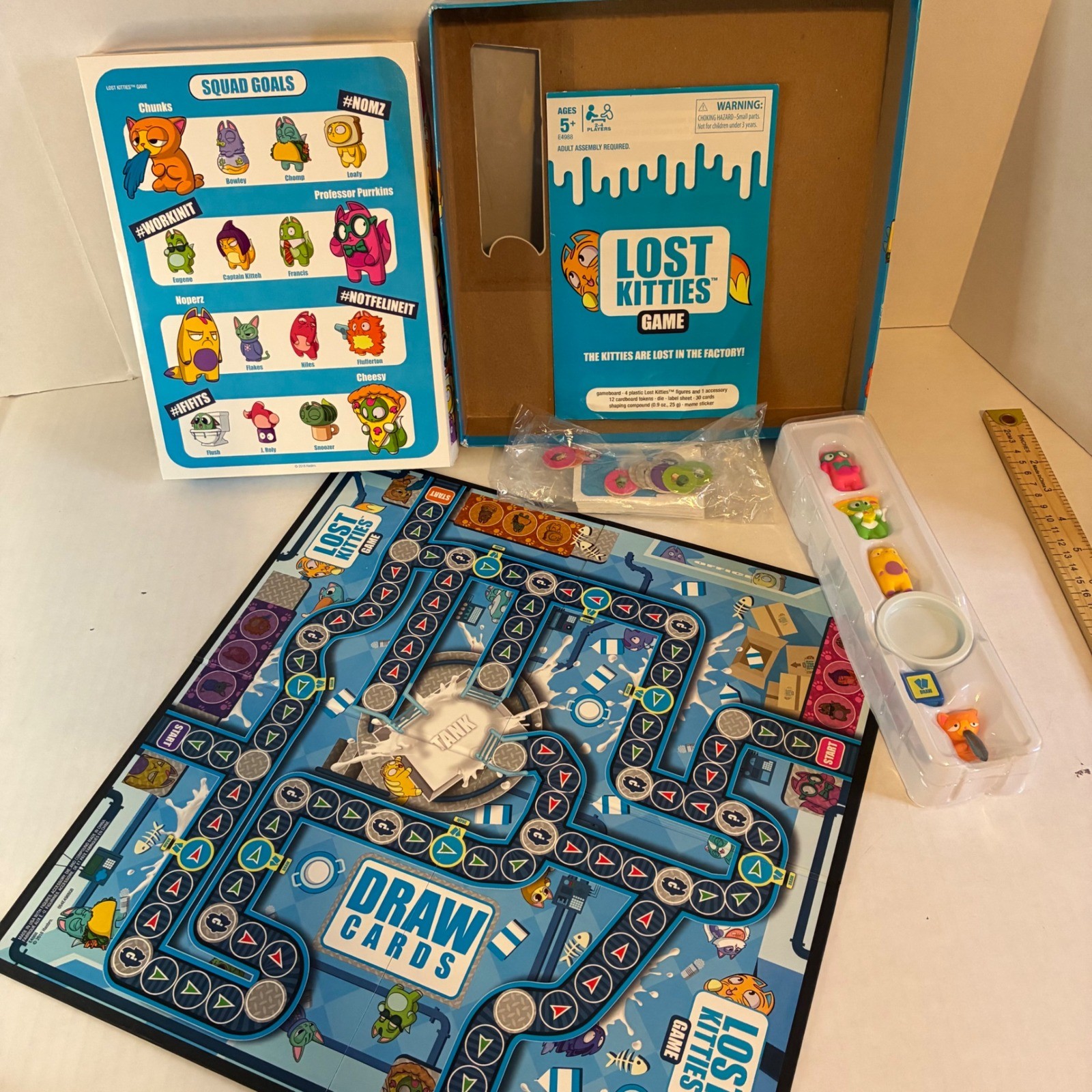 Hasbro Lost Kitties Board Game Littlest Pet Shop E4988 Kids Ages 5+ 2018 Gaming