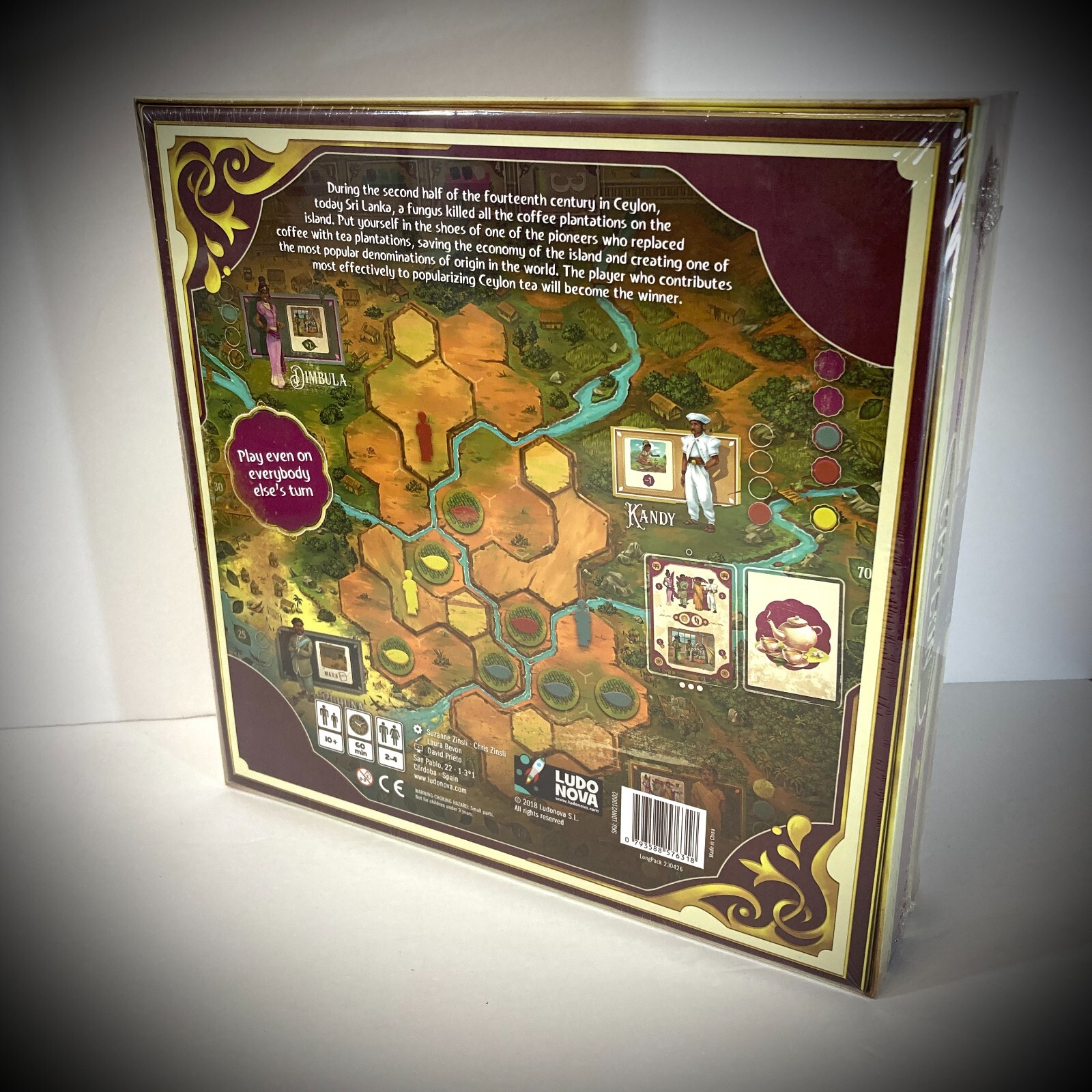 New CEYLON BOARD GAME strategy tabletop euro English 2018 Ludo Nova oop SEALED!