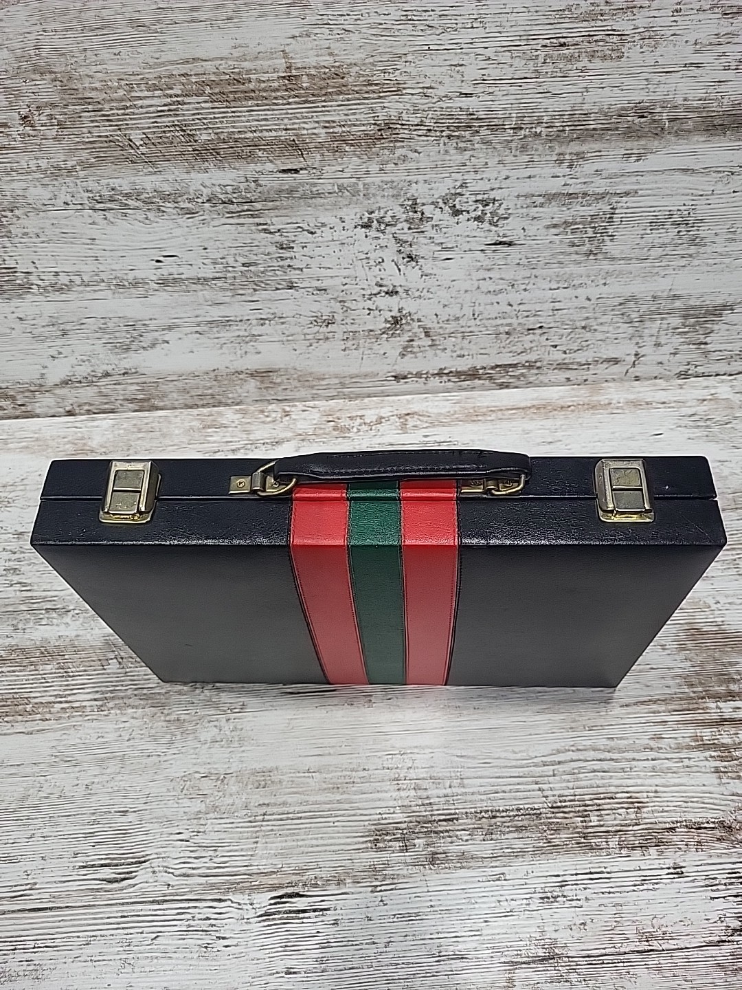 Vintage Reiss Backgammon Board Game Briefcase Set