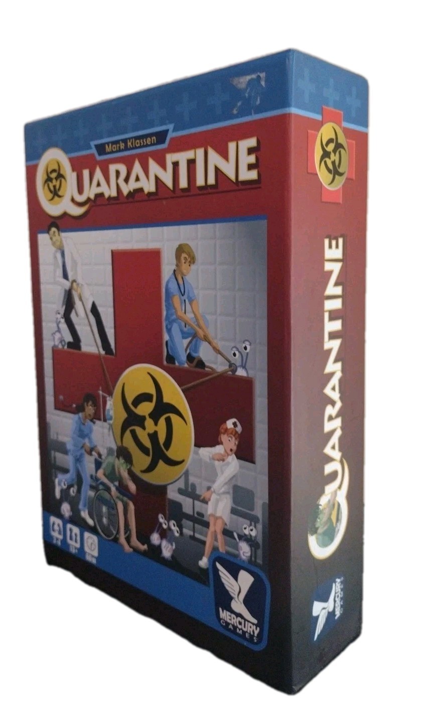 Mercury Games Quarantine Hospital Themed Strategy Board Game Complete
