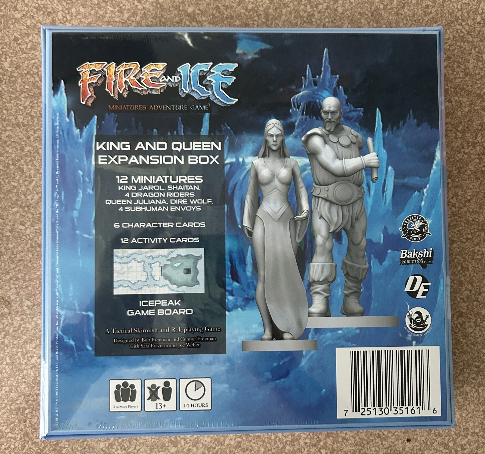 NEW Bordermen Games Fire & Ice Miniatures Game with King and Queen Expansion