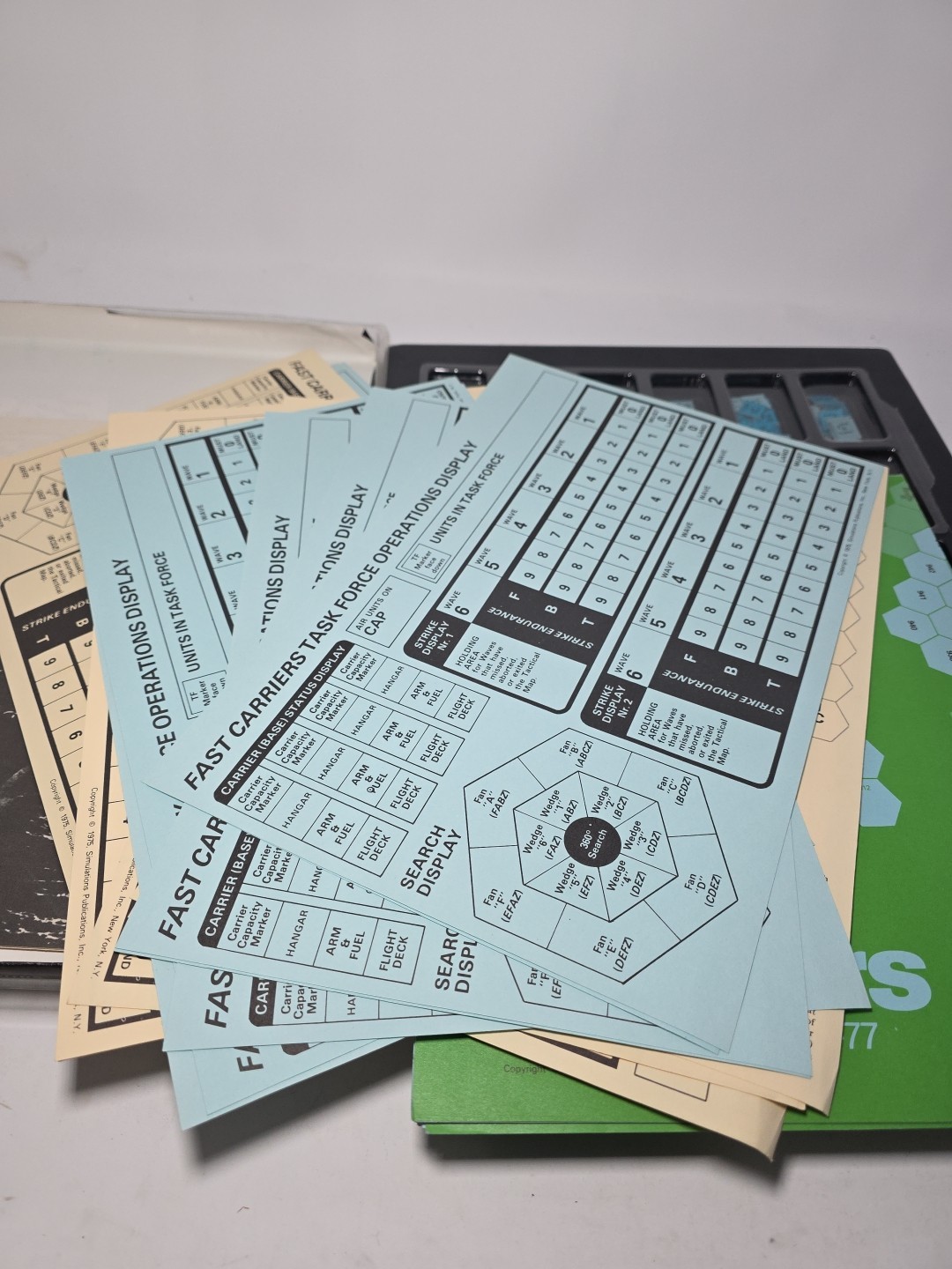 SPI Tray Game The Fast Carriers Air Sea Operations 1941-77 Historical Simulation