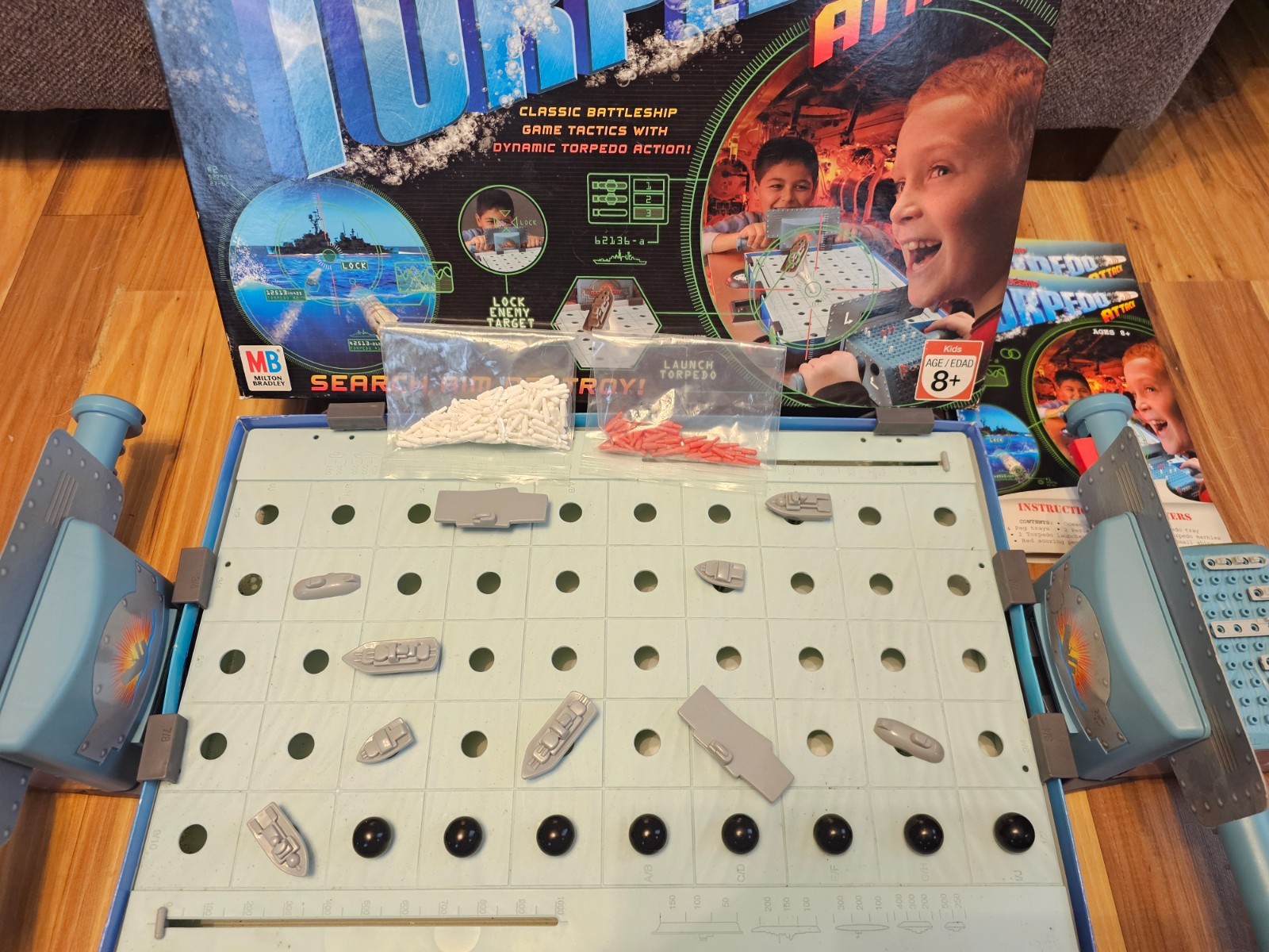 Battleship Torpedo Attack Counted Complete Milton Bradley 2007