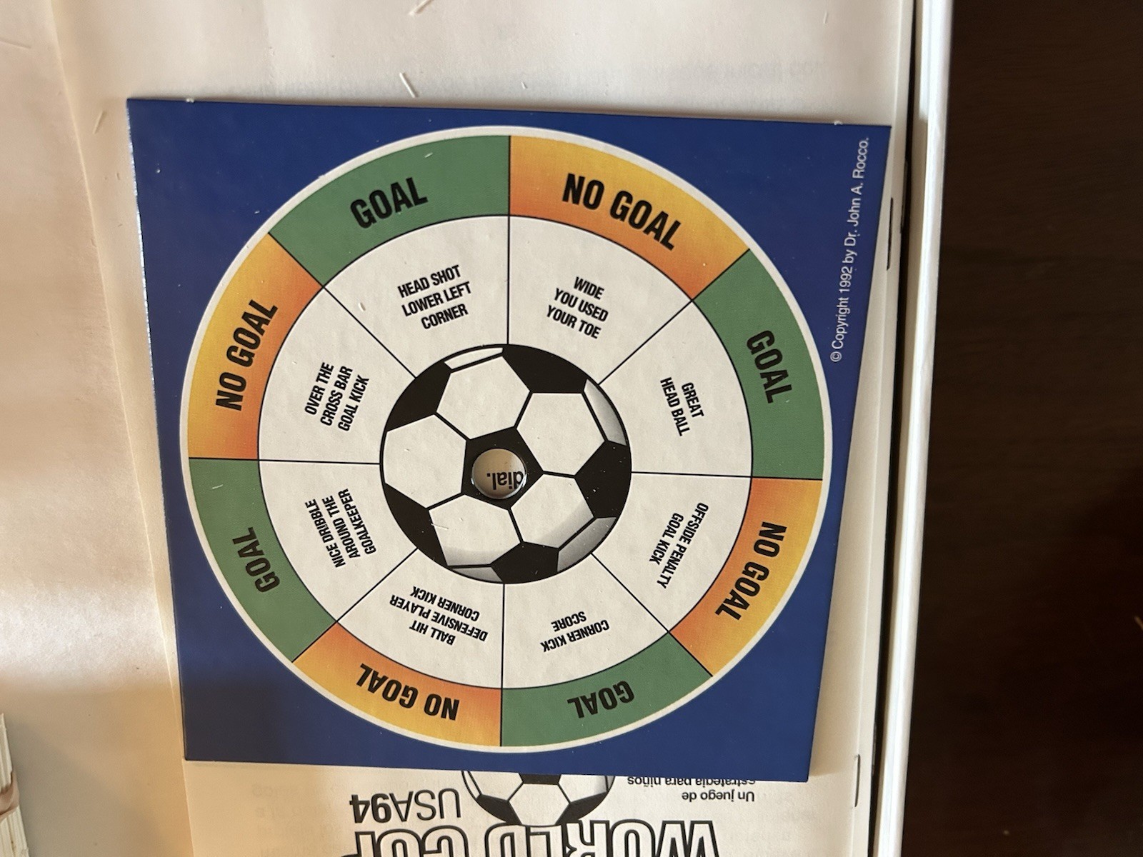 World Cup USA 94 Soccer Strategy Board Game Vintage 1992 Official Unplayed