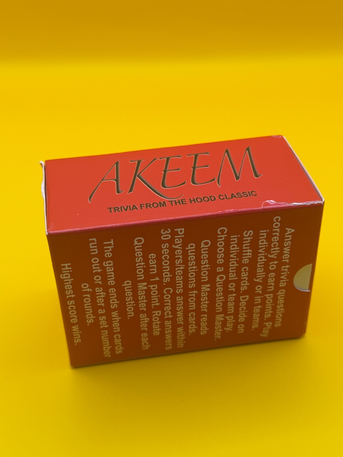 Card Plug Akeem from Queens to Zamunda Trivia Card Game 100 Challenging Question