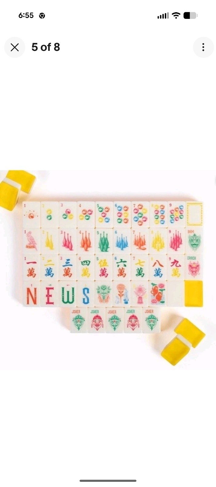 Maison Lude Mahjong CirqueJon Edition Deluxe Acrylic 160 Tile Set NISB