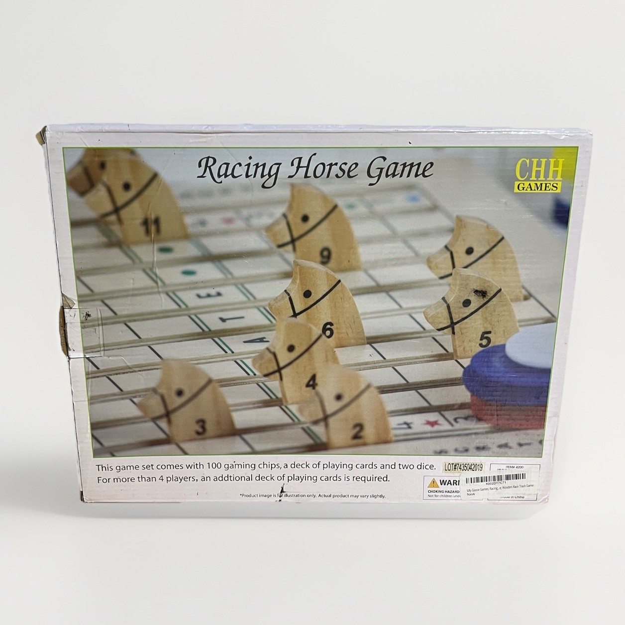 Racing Horse Game COMPLETE CHH Games Cards Party Chips Wooden Board