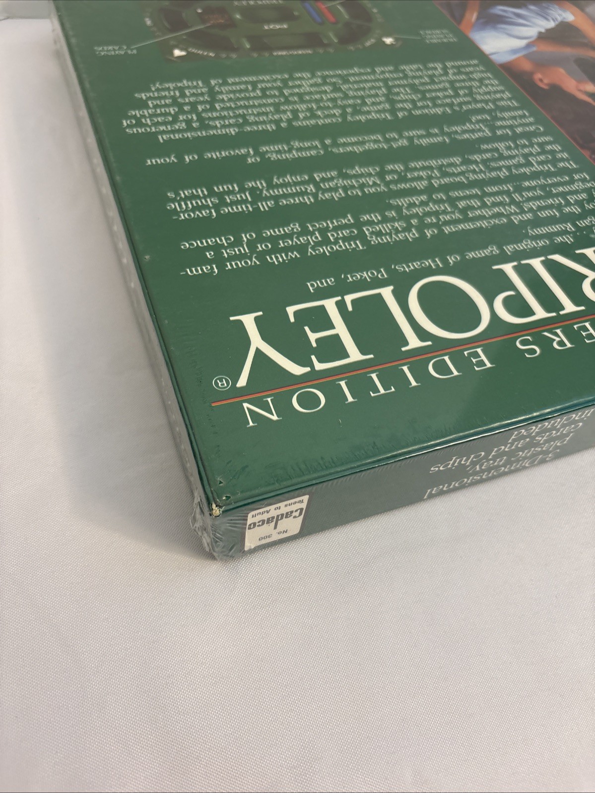 TRIPOLEY Players Edition No. 300 SEALED NEW Cadaco 1989 Rummy Hearts & Poker