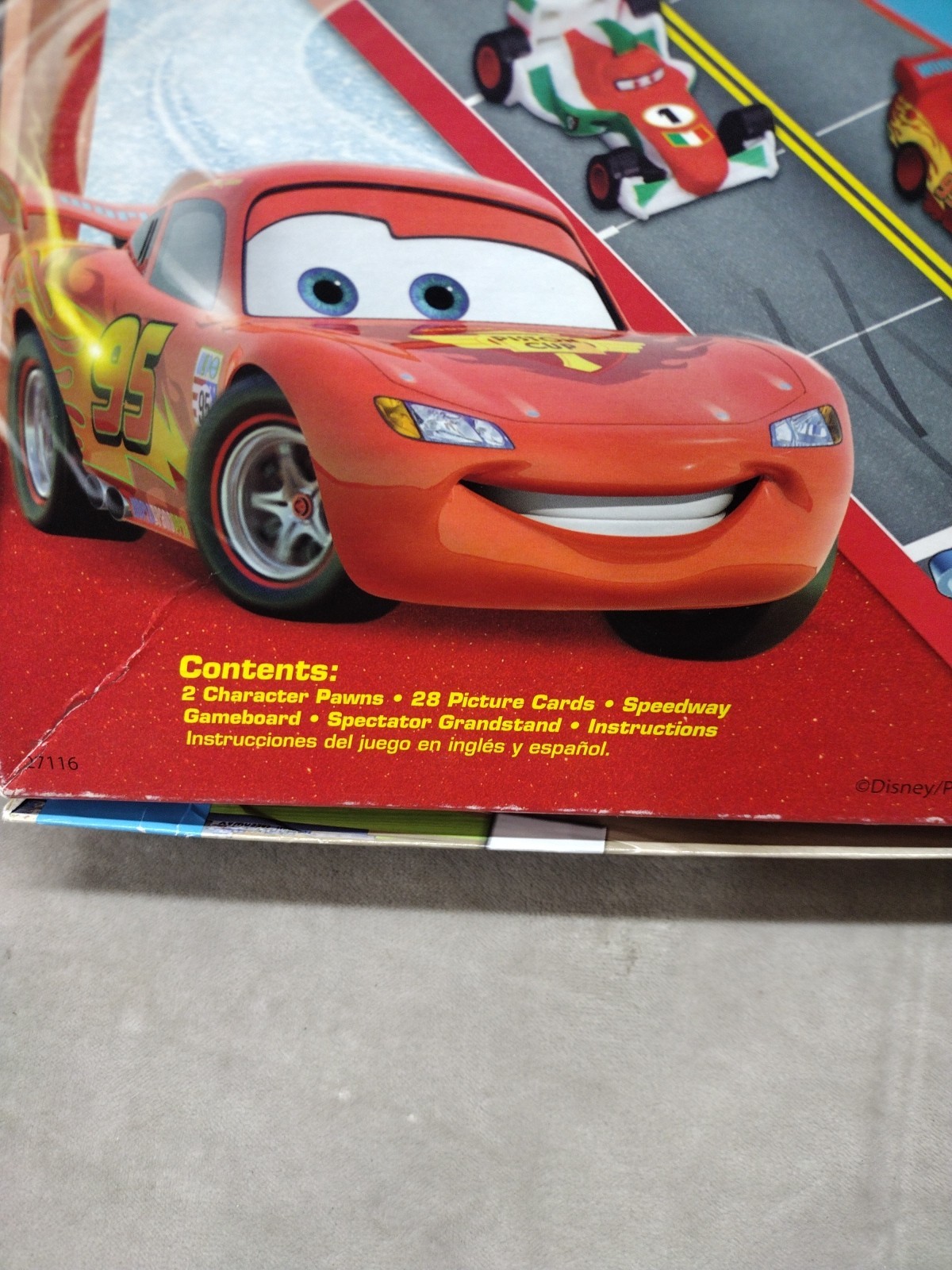 Hasbro Disney Pixar Cars 2 Edition Memory Game Match & Motor Speedway ~EUC~