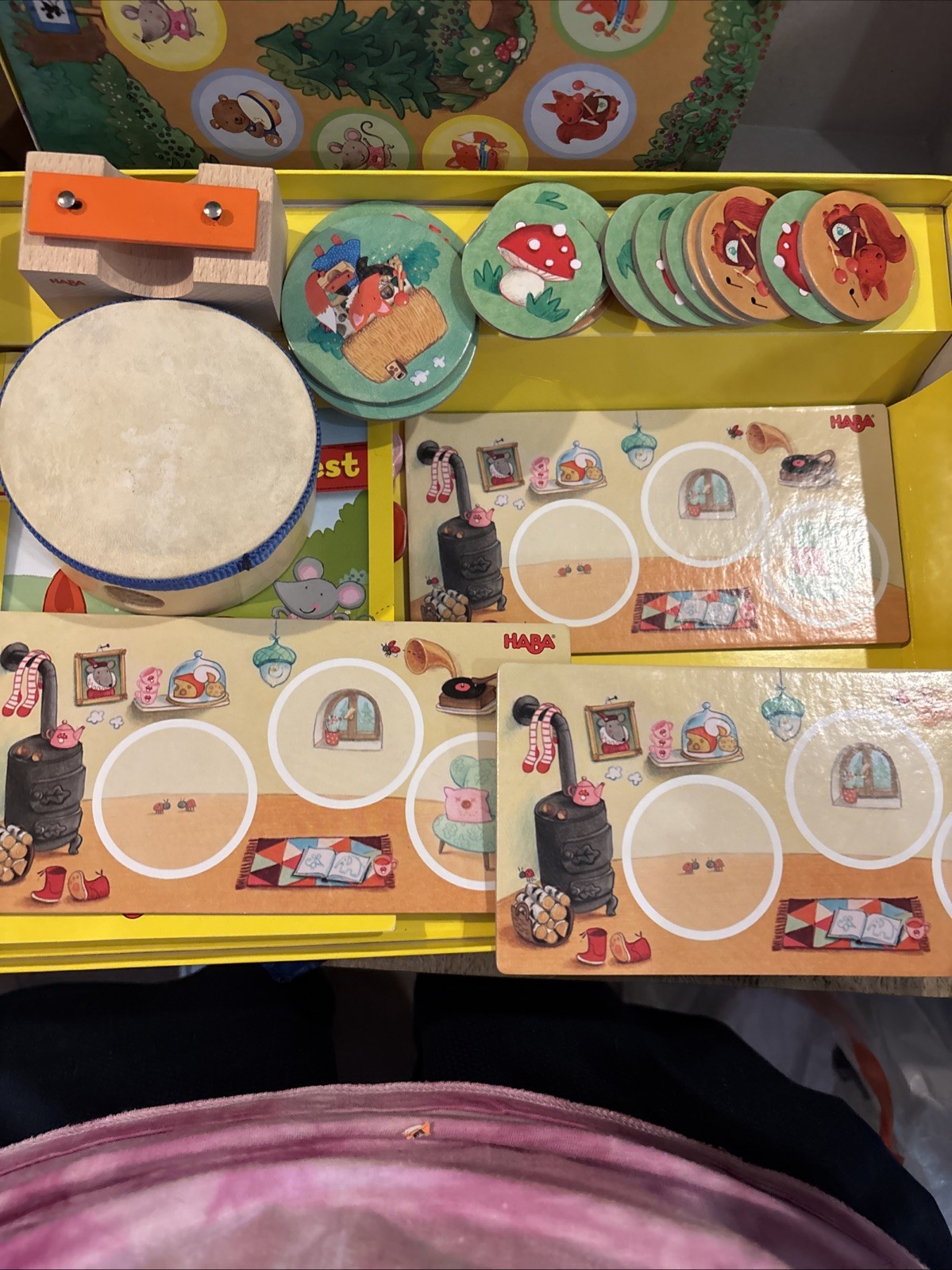 Haba Ding Dong Forest Made In Germany Board Game Ages 2+ Complete Set
