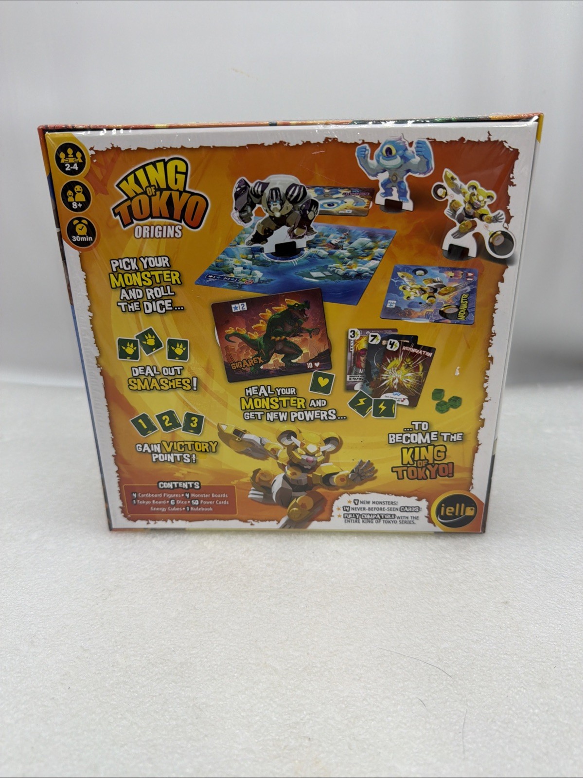 Richard Garfield Iello: King of Tokyo Origins Board Game – New Sealed!
