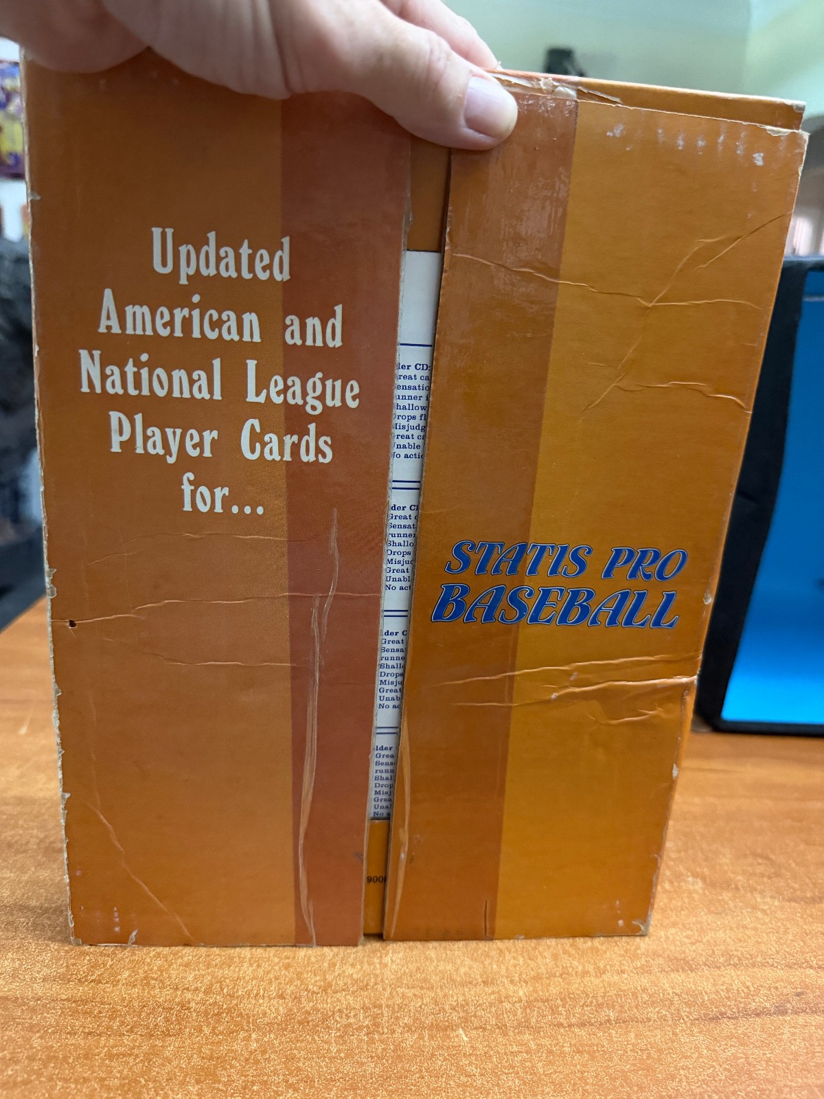 1988 Update Avalon Hill Statis Pro Baseball Player Game Cards Unpunched