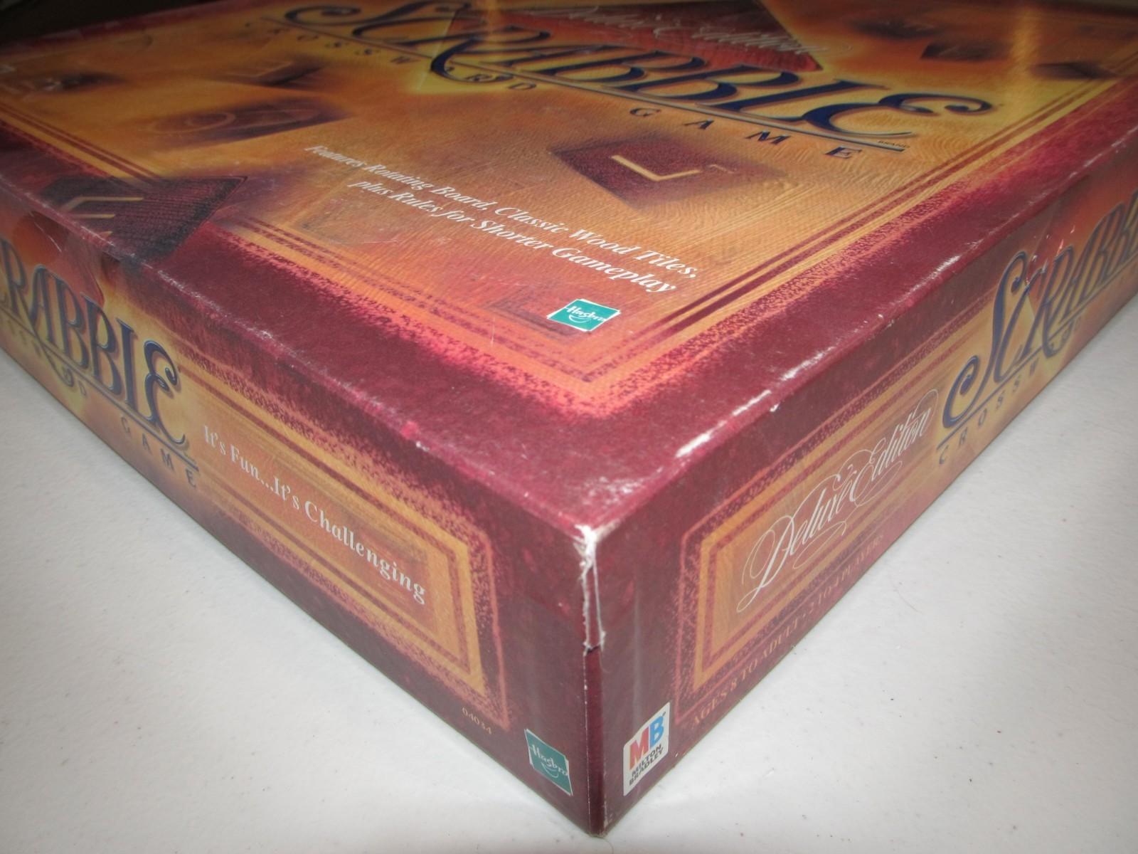 Scrabble Deluxe Collector’s Edition Rotating Turntable Crossword Game #4034