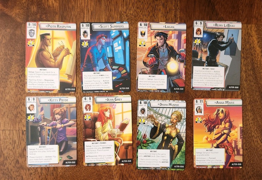 Marvel Champions Mutant Genesis X-Men Hero Promo Cards