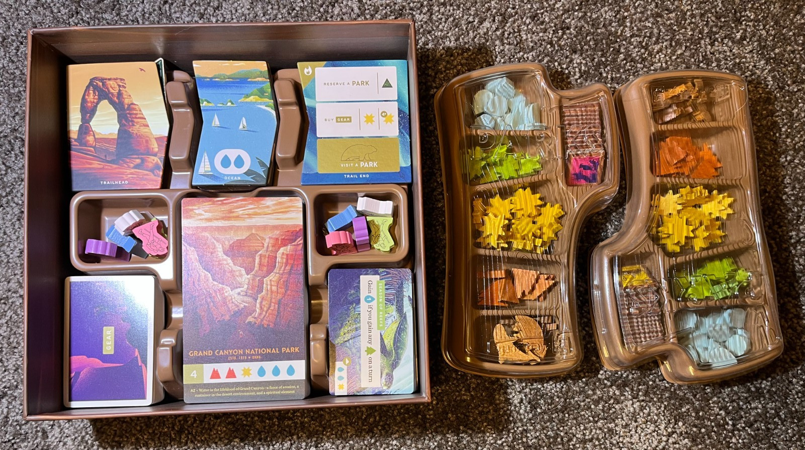 Keymaster Games: PARKS Board Game 1st Ed + Nightfall & Wildlife Expansions (NIS)